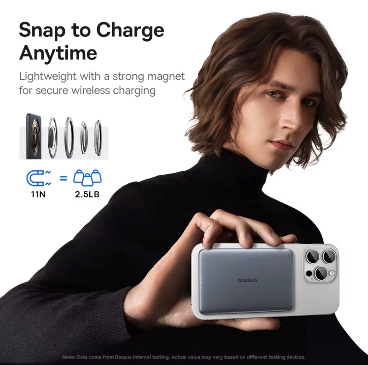 Wireless charging portable charger